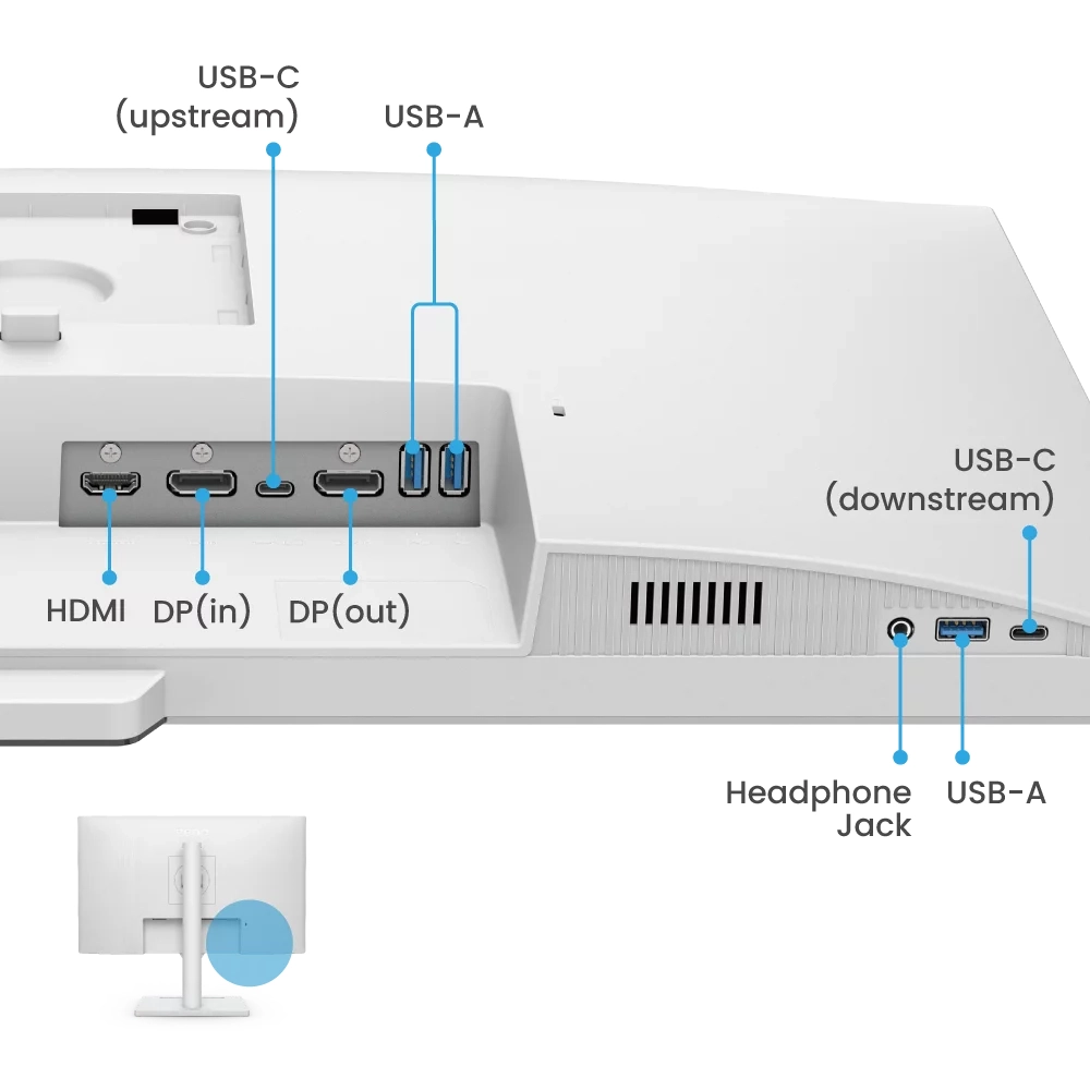 BenQ LED Monitor 27" QHD 2K IPS wih HDMI | DP | Type-C | Speaker (GW2790QT) view 5